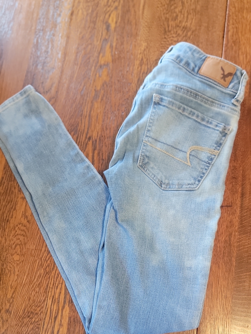 American Eagle Outfitters Pale Blue Skinny Jeans
